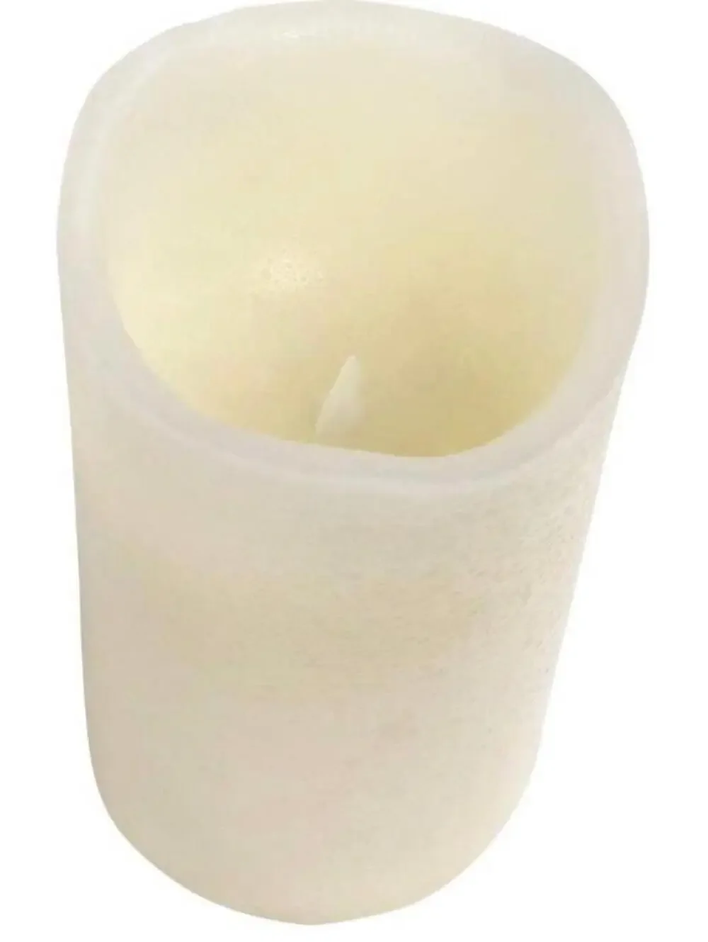 LED Flameless Candle with‎ RENT Logo and Purple Ribbon